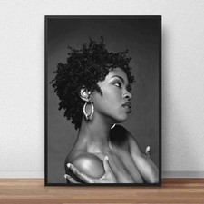 Listing image for Lauryn Hill Singer Poster Hip Hop R&B Soul Music Art Print Wall Decor