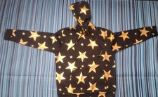 Listing image for Drill Clothing Company Black Hoodie All Over Gold Metalic Stars Pattern UK Large